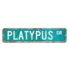 ArogGeld Platypus Metal Sign Platypus Gift Platypus Decor Platypus Lover Sign Custom Street Metal Sign Retro Shabby Chic Wall Art Wall Hanger Home Decor Wall Decorations Rustic Farmhouse Signs view 1