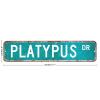 ArogGeld Platypus Metal Sign Platypus Gift Platypus Decor Platypus Lover Sign Custom Street Metal Sign Retro Shabby Chic Wall Art Wall Hanger Home Decor Wall Decorations Rustic Farmhouse Signs view 2
