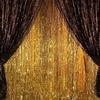 4 Pack Black Gold Foil Fringe Curtain Backdrop 3.2 x 8.2 Ft Metallic Tinsel Streamers with Adhesive Back Shimmer Party Background for Birthday Graduation New Year Halloween Wedding Photo Booth Decor view 1