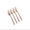 Cambridge 5053H3CKW44R Gaze Copper Mirror Cocktail Forks, Set of 4 view 1