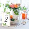 Yalikop Acrylic Place Card Holders 1.2 Inch Name Card Holder Stands Clear Table Number Stands Wedding Sign Holders Display Stand for Table Wedding Photos Office Menu Meeting(50 Pieces) view 2