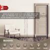 Door Draft Stopper 2 Pack,36" Door Draft Blocker,Draft Stopper for Bottom of Door,Front Door Draft Stopper Weather Stripping,Door Sweep Soundproof,Under Door Draft Stopper Grey view 2