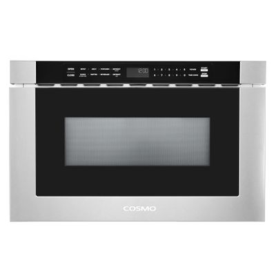 COSMO COS-12MWDSS-NH 24 in. Haven Collection 1.2 cu. ft. Built-in Microwave Drawer, Touch Controls, Defrosting Rack in Stainless Steel