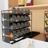 SpaceAid Pull Out Spice Rack Organizer with 20 Jars, Heavy Duty Slide Out Seasoning Organizer for Kitchen Cabinets, with 801 Labels and Chalk Marker, Right Facing view 1