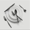 Cambridge Silversmiths Nylah Black Satin 20-Piece Flatware Set, Service for 4 view 3