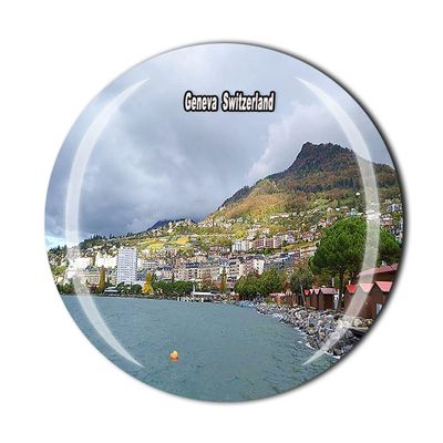 Geneva Switzerland Fridge Magnet Crystal Tourist Souvenir Gift Collection Refrigerator Magnetic Sticker