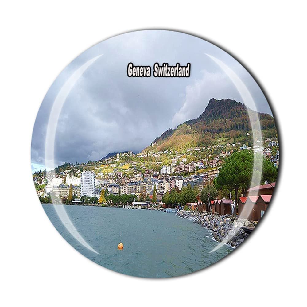 Geneva Switzerland Fridge Magnet Crystal Tourist Souvenir Gift Collection Refrigerator Magnetic Sticker