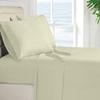 RV Twin 28 X 75 Sheet Set 400 Thread-Count 100% Egyptian Soft Cotton Made for RV, Camper, Boat & Motorhomes, Soft-Luxury-Breathable 8-Inch Deep Pockets 4-PC RV-Sheets - Ivory Stripe view 2