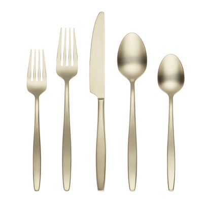 Cambridge Silversmiths Nylah Champagne Satin 20-Piece Flatware Set, Service for 4