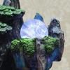XXZY Tabletop Fountains Tabletop Fountain Resin 14.18 Inches High Desktop Fountain Rockery Waterfall Home Decoration Crafts Exquisite Decoration view 4