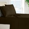 RV Twin 28 X 75 Sheet Set 400 Thread-Count 100% Egyptian Soft Cotton Made for RV, Camper, Boat & Motorhomes, Soft-Luxury-Breathable 8-Inch Deep Pockets 4-PC RV-Sheets - Chocolate Stripe view 2