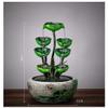 XXZY Tabletop Fountains Tabletop Fountain Creative Lotus Leaf Resin Desktop Fountain Living Room Office Desktop Small Water View Water Fountain Exquisite Decoration view 2