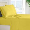 Mr Pandaa RV Twin 28 X 75 Sheet Set 400 Thread-Count 100% Egyptian Soft Cotton Made for RV, Camper, Boat & Motorhomes, Soft-Luxury-Breathable 8-Inch Deep Pockets 4-PC RV-Sheets - Yellow Stripe view 2