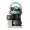 XXZY Tabletop Fountains Tabletop Fountain Resin 10.04 Inches High 3 Floors Desktop Fountain Feng Shui Water Fountain Meditation Decoration Exquisite Decoration view 1