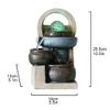 XXZY Tabletop Fountains Tabletop Fountain Resin 10.04 Inches High 3 Floors Desktop Fountain Feng Shui Water Fountain Meditation Decoration Exquisite Decoration view 2