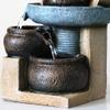 XXZY Tabletop Fountains Tabletop Fountain Resin 10.04 Inches High 3 Floors Desktop Fountain Feng Shui Water Fountain Meditation Decoration Exquisite Decoration view 3