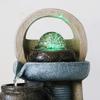 XXZY Tabletop Fountains Tabletop Fountain Resin 10.04 Inches High 3 Floors Desktop Fountain Feng Shui Water Fountain Meditation Decoration Exquisite Decoration view 4
