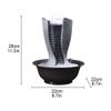 XXZY Tabletop Fountains Tabletop Fountain Resin 11.03 Inches High Desktop Fountain with Feng Shui Crystal Ball Soothing Flow Water Desktop Fountain Exquisite Decoration view 2