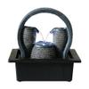 XXZY Tabletop Fountains Tabletop Fountain Resin 2-Tier Desktop Fountain 9 Inches High Feng Shui Waterfall Tabletop Fountain Water View Decor Exquisite Decoration view 1