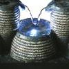 XXZY Tabletop Fountains Tabletop Fountain Resin 2-Tier Desktop Fountain 9 Inches High Feng Shui Waterfall Tabletop Fountain Water View Decor Exquisite Decoration view 4