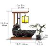 XXZY Tabletop Fountains Tabletop Fountain Simple Modern Water Fountain Tabletop Ceramic Zen Flowing Water Device Ornaments with Green Planting Pots Exquisite Decoration view 2