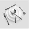 Cambridge Silversmiths Xyla Black Satin 20-Piece Flatware Set, Service for 4 view 2