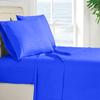 Mr Pandaa RV Twin 28 X 75 Sheet Set 400 Thread-Count 100% Egyptian Soft Cotton Made for RV, Camper, Boat & Motorhomes, Soft-Luxury-Breathable 8-Inch Deep Pockets 4-PC RV-Sheets - Royal Blue Stripe view 2