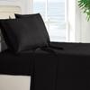 Mr Pandaa RV Twin 28 X 75 Sheet Set 400 Thread-Count 100% Egyptian Soft Cotton Made for RV, Camper, Boat & Motorhomes, Soft-Luxury-Breathable 8-Inch Deep Pockets 4-PC RV-Sheets - Black Stripe view 2