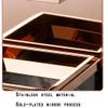 Trash Can Trash Can Stainless Steel Marble Garbage Can with Removable Inner Bucket Garbage Bin Large-Capacity Outdoor Rubbish Bin Easy to Clean (Color : A) view 4