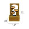 XXZY Tabletop Fountains Tabletop Fountain Resin 9.85 Inches High 3-Layer Desktop Fountain Office Home Relax Desktop Fountain Decoration Exquisite Decoration view 2
