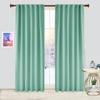 Archu Sheets Back tab Blackout Window Curtain Panels & Drapes Hall Dinning Living Thermal Insulated 100% Polyester Cotton (Seafome Green, 84 Inch by 45 Inch- 1 Panel) view 1