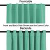 Archu Sheets Back tab Blackout Window Curtain Panels & Drapes Hall Dinning Living Thermal Insulated 100% Polyester Cotton (Seafome Green, 84 Inch by 45 Inch- 1 Panel) view 2