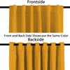 Archu Sheets Back tab Blackout Window Curtain Panels & Drapes Hall Dinning Living Thermal Insulated 100% Polyester Cotton (Gold, 84 Inch by 63 Inch- 1 Panel) view 2