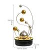 XXZY Tabletop Fountains Modern Tabletop Fountain Simple Stainless Steel Wrought Iron Water Fountain Tabletop Creative Desktop Home Decoration Ornaments Exquisite Decoration view 2