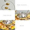 XXZY Tabletop Fountains Modern Tabletop Fountain Simple Stainless Steel Wrought Iron Water Fountain Tabletop Creative Desktop Home Decoration Ornaments Exquisite Decoration view 3