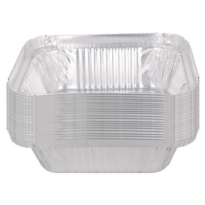 Aicosineg Aluminum Pans 100 Pack Disposable Foil Pans Cookware Great for Baking, Cooking, Grilling, Serving & Lining Steam Table Trays Chafers