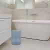Cabilock Transparent Household Trash Can Modern Minimalist Waste Container for Office Bathroom and Bedroom Versatile Flower Arrangement Bucket and Waste Basket view 3