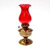 7" Nautical Antique Brown Brass Red/Green Hurricane Oil Lamp Ship Boat Lantern Home Decorative Set of 2 view 2