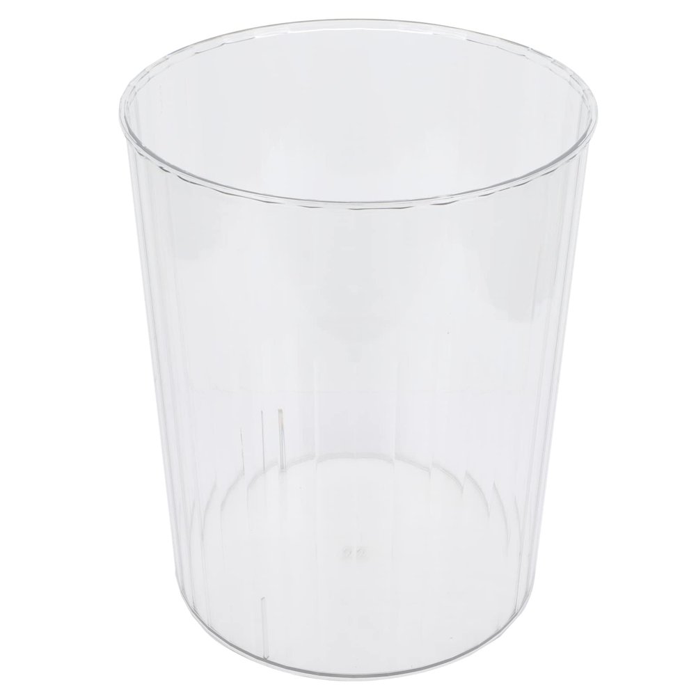 Cabilock Transparent Garbage Can Modern Simple Design Trash Bin for Home Office Multi-Functional Waste Basket for Flower Arrangements for Living Room Bedroom Bathroom and More