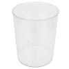 Cabilock Transparent Garbage Can Modern Simple Design Trash Bin for Home Office Multi-Functional Waste Basket for Flower Arrangements for Living Room Bedroom Bathroom and More view 1