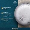 Marrakesh Gallery Handmade Faux Leather Round Pouf Unstuffed - Moroccan Ottoman Footstool, Footrest Cover - Boho Decor - Bohemian Living Room, Bedroom, Kids Room, Gift & Wedding view 4