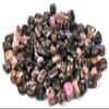 30PCS Multicolor Rhodonite w/Black Psilomelane Dendrites Cabochon Small Pebbles Polished Rose Pink Black Natural Gemstone Crystal Mineral Tumbled Stone Specimens - Brazil view 1