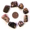 30PCS Multicolor Rhodonite w/Black Psilomelane Dendrites Cabochon Small Pebbles Polished Rose Pink Black Natural Gemstone Crystal Mineral Tumbled Stone Specimens - Brazil view 2