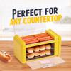 Nostalgia Oscar Mayer Extra Large Countertop 8 Hot Dog Roller and Bun Toaster Oven - Stainless Steel Rollers and Non-stick Warming Racks - Adjustable Timer view 4