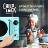Nostalgia Retro Compact Countertop Microwave Oven, 0.7 Cu. Ft. 700-Watts with LED Digital Display, Child Lock, Easy Clean Interior, Aqua view 4