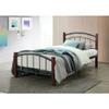 Contemporary Home Living 79" Black and Mahogany Brown Platform Bed - Twin Size view 2
