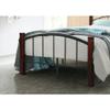 Contemporary Home Living 79" Black and Mahogany Brown Platform Bed - Twin Size view 3