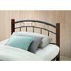 Contemporary Home Living 79" Black and Mahogany Brown Platform Bed - Twin Size view 4