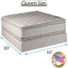 DS Solutions USA Queen Medium Soft PillowTop 2-Sided Mattress Set with Cover Protector Included - Sleep System with Enhanced Cushion Support, Fully Assembled, Back Support, Longlasting view 2