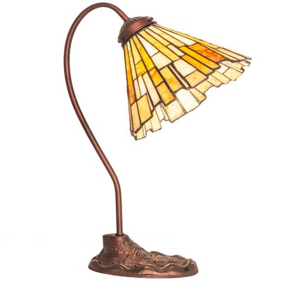 Meyda 18" High Delta Jadestone Desk Lamp